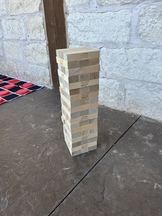 Jenga Extra Large Size Stacks to Over 4 feet